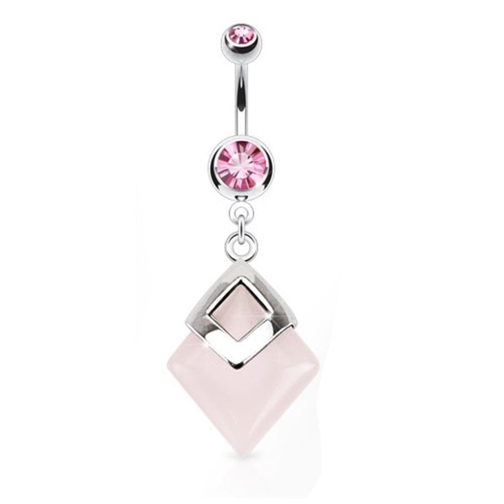 Bauchnabelpiercing 1,6mm 10mm Diamant Anhänger Nabelpiercing Edelstahl Chirurgenstahl Bananabell Zirkonia Silber Gold Roségold