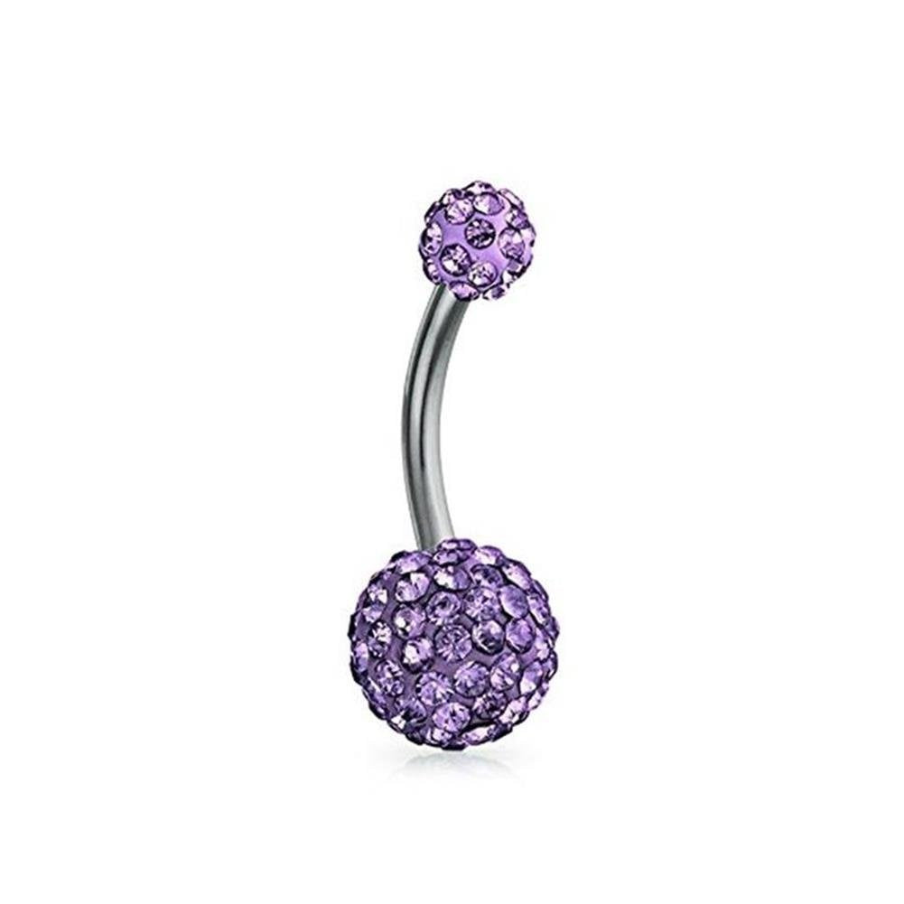 Bauchnabelpiercing PERL-Effekt ACRYL-Kugeln 8mm 1,6mm 10mm Nabelpiercing Chirurgenstahl Bananabell Silber viele Farben