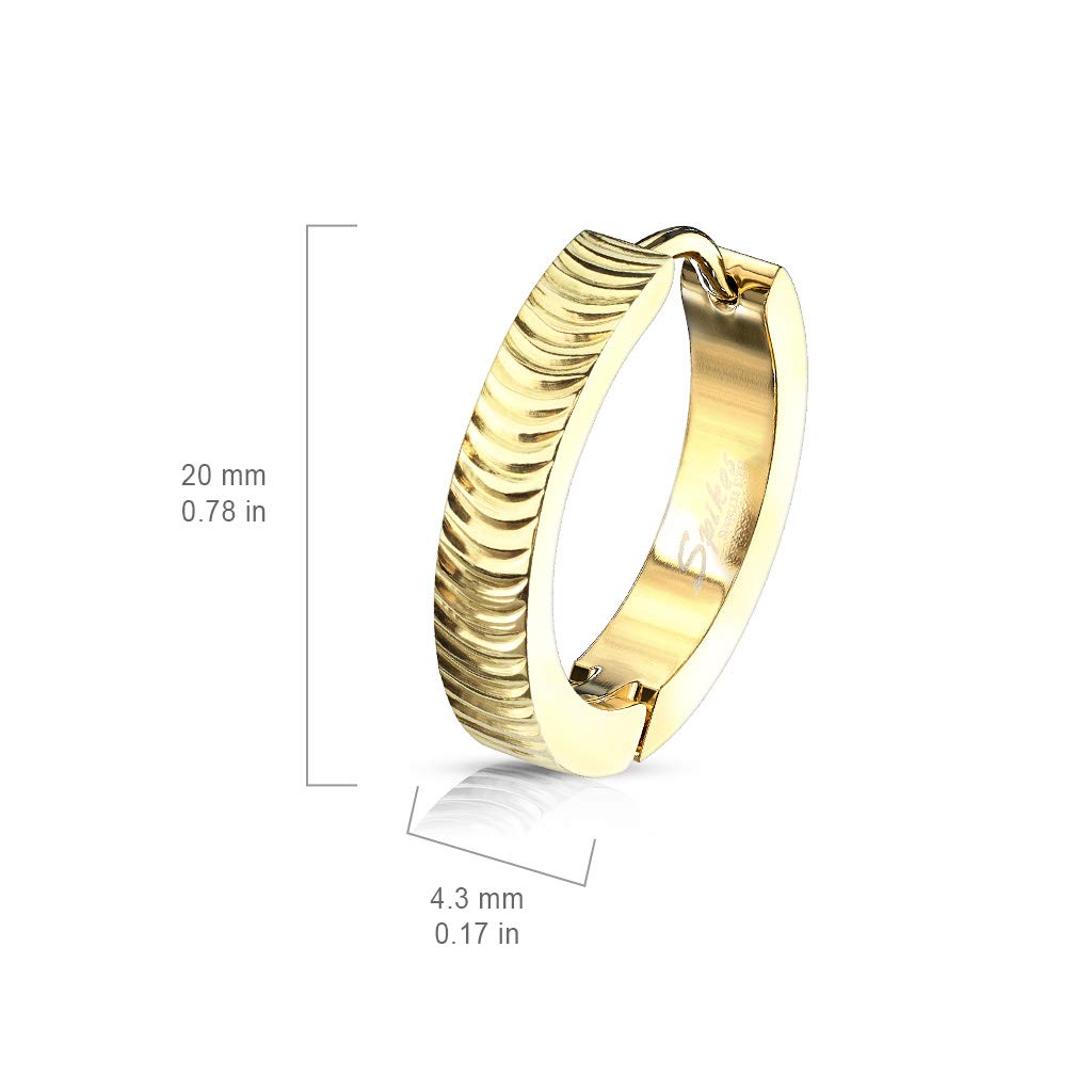 1 Paar Damen CREOLEN geschwungene Bögen Ohrringe Ohrstecker Chirurgenstahl Gold Silber Roségold 15mm