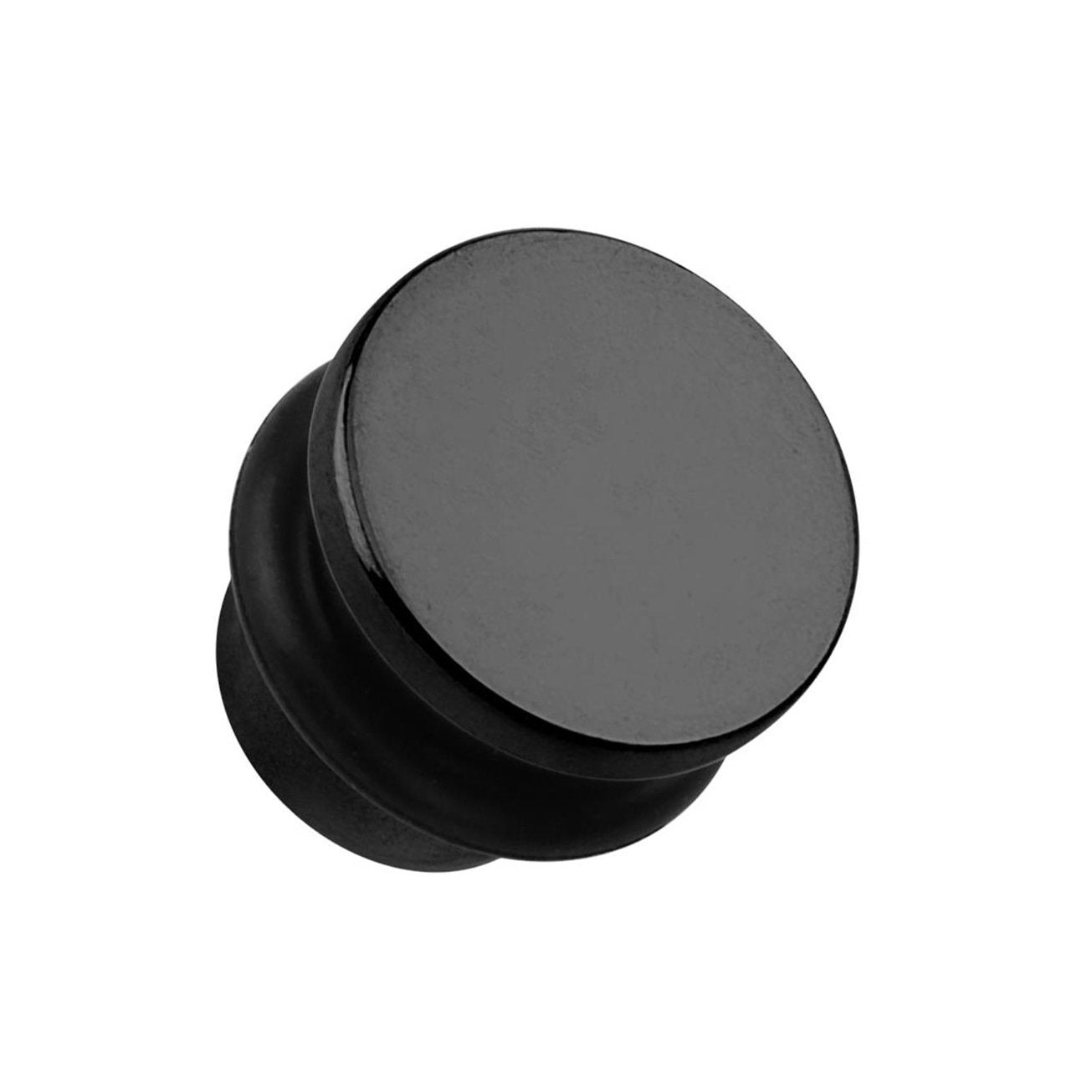 Ohrplug Flat TOP Ohrpiercing Ohrschmuck Chirurgenstahl Tunnel Sattelverschluss Single Flair Schwarz Gold Regenbogen 1,6-8mm