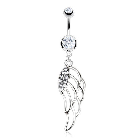 Bauchnabelpiercing 1,6mm 10mm Fantasy Charm Nabelpiercing Edelstahl Chirurgenstahl Bananabell Zirkonia Silber Gold Roségold