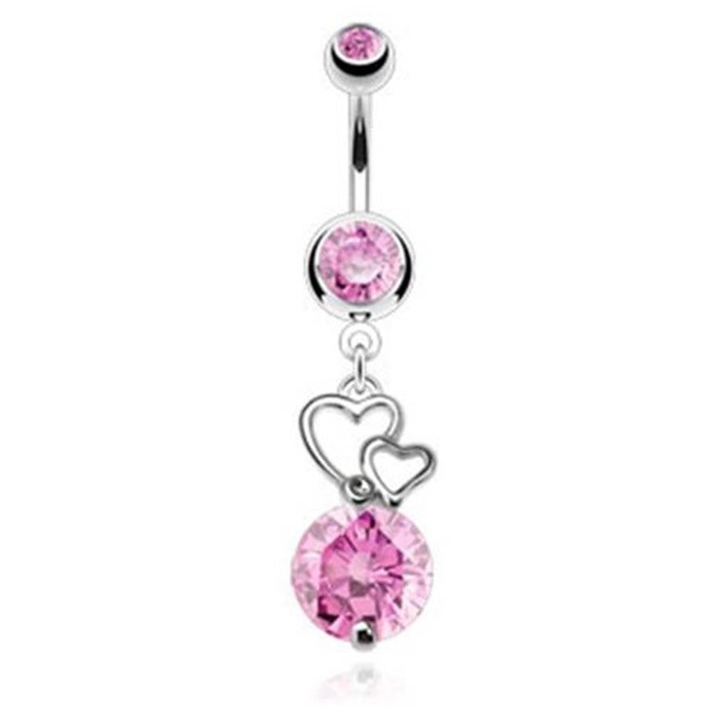 Bauchnabelpiercing 1,6mm 10mm Anhänger Herz Nabelpiercing Edelstahl Chirurgenstahl Bananabell Zirkonia Silber Gold Roségold