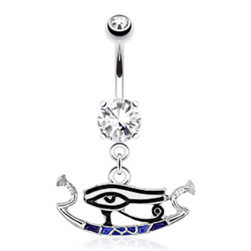 Bauchnabelpiercing KELTISCHER Knoten Anhänger 1,6mm 10mm Nabelpiercing Chirurgenstahl Bananabell Zirkonia Karat Gold Silber