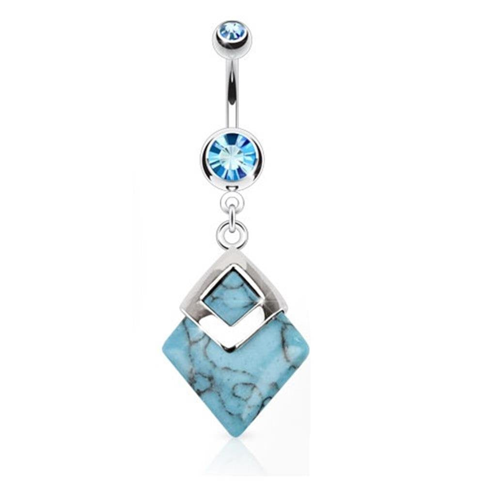 Bauchnabelpiercing 1,6mm 10mm Diamant Anhänger Nabelpiercing Edelstahl Chirurgenstahl Bananabell Zirkonia Silber Gold Roségold