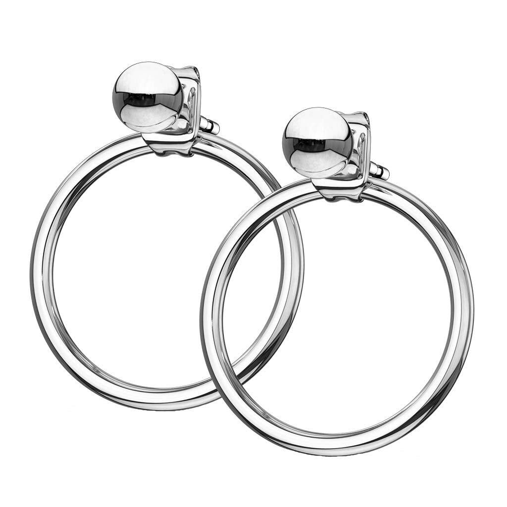 1 Paar Damen e Ring Ohrringe Ohrstecker Chirurgenstahl Multicolor