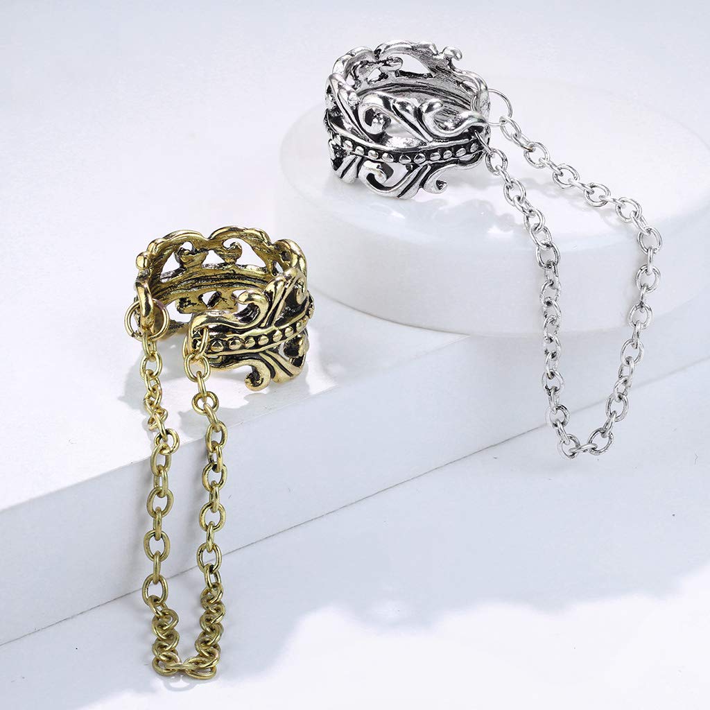 Ohrklemme KELTISCHES HERZ KETTEN-ANHÄNGER Ohrringe Ohrclip Fake-Piercing Messing Silber Gold