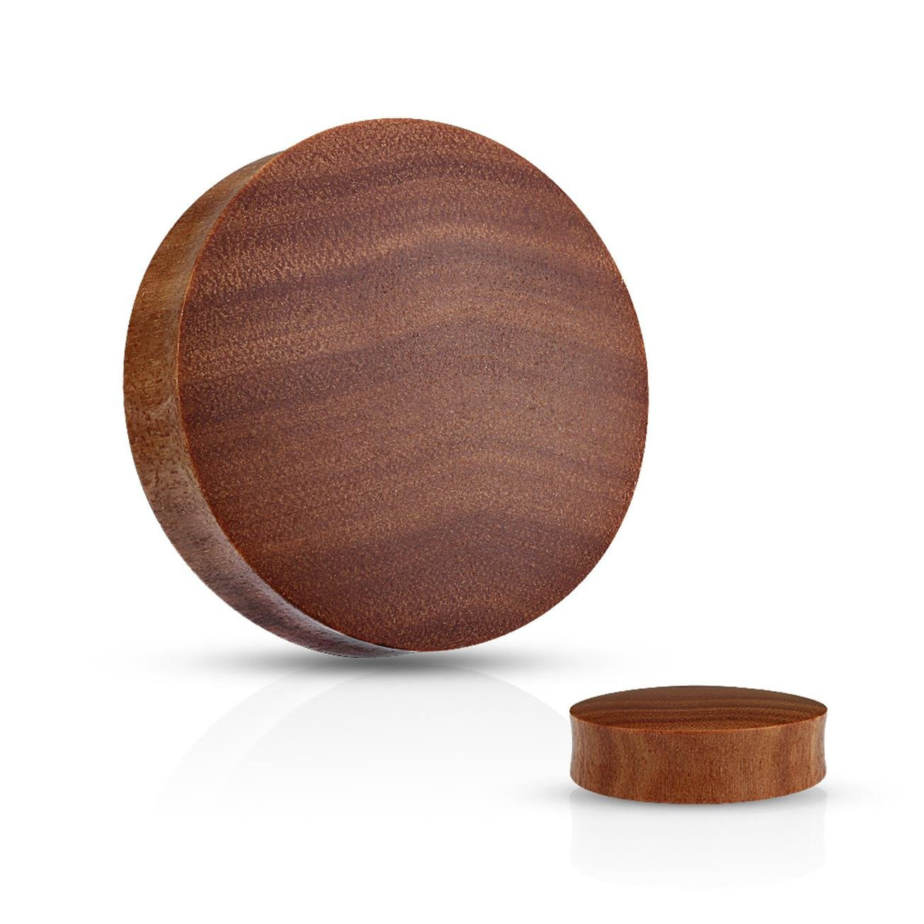 Ohrplug ORGANISCHES Holz Ohrpiercing Ohrschmuck Tunnel Sattelverschluss Hellbraun Braun Dunkelbraun 4-35mm