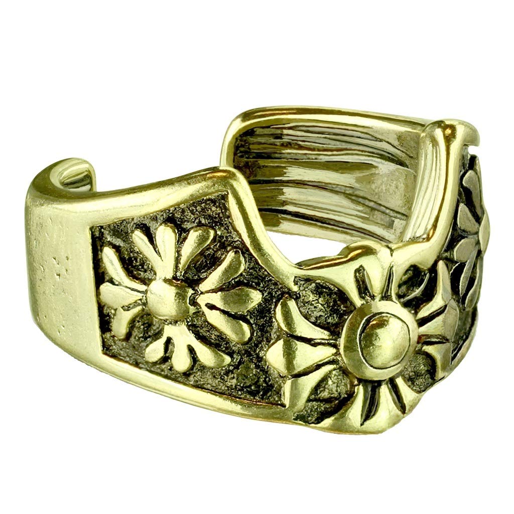Ohrklemme FLEUR DE LIS KREUZ Ohrringe Ohrclip Fake-Piercing Messing Silber Gold