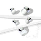 Ohrplug Silber Hand-Poliert Chirurgenstahl Ohrpiercing Ohrschmuck Tunnel Sattelverschluss 5-25mm