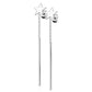 1 Paar Damen Ohrstecker Stern Ohrringe Stab-Anhänger Ohrhänger Silber Gold Schwarz Roségold