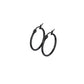 1 Paar Damen CREOLEN Ohrringe Ohrstecker Chirurgenstahl Schwarz 10 15 20 25 30 35 40 45 50 55 60 65 70 75 mm