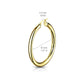 1 Paar Damen Creolen Ohrringe 5mm breit Ohrstecker Gold Roségold Silber