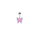 Bauchnabelpiercing 1,6mm 10mm Schmetterling Nabelpiercing Edelstahl Chirurgenstahl Bananabell Zirkonia Farben Silber Gold Roségold