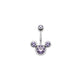 Bauchnabelpiercing 3 Blasen Stab 1,6mm 10mm Nabelpiercing Edelstahl Chirurgenstahl Bananabell Zirkonia viele Farben