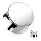 Ohrplug Silber Hand-Poliert Chirurgenstahl Ohrpiercing Ohrschmuck Tunnel Sattelverschluss 5-25mm