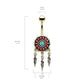 Bauchnabelpiercing AZTEKEN-Design Nabelpiercing Chirurgenstahl Bananabell Gold Silber viele Farben Stab 1,6/10mm