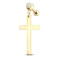 1 Knorpel Ohrstecker Kreuz-Anhänger Zirkonia Cartilage Labret Piercings Tragus Gold Silber Schwarz Edelstahl Schraubverschluss