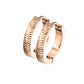 1 Paar Damen CREOLEN geschwungene Bögen Ohrringe Ohrstecker Chirurgenstahl Gold Silber Roségold 15mm
