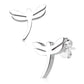 1 Paar Ohrringe Set Ohrstecker Edelstahl Chirurgenstahl Drachen Dragonfly gold silber