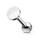 1 Knorpel Ohrstecker Flat Top Rund Cartilage Labret Piercings Tragus viele Farben Edelstahl Schraubverschluss Steg 6,5/1,2mm