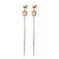 1 Paar Damen Ohrringe 2 Ton Schmetterling Ketten Anhänger e Ohrstecker Chirurgenstahl Gold Roségold Silber Länge 92mm