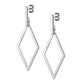 1 Paar Damen Ohrstecker Balken Anhänger Diamant-Design Ohrringe Chirurgenstahl Steckerverschluss Silber Gold