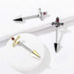 Brustwarzenpiercing roter Kristall Dolch Brustpiercing Nippelpiercing Chirurgenstahl Silber Gold Schwarz Stab 1,6/14mm