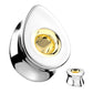 Ohrplug Tränen-Tropfen Silber Hohles Zentrum Gold Chirurgenstahl Ohrpiercing Ohrschmuck Tunnel Sattelverschluss 8-16mm