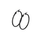 1 Paar Damen CREOLEN Ohrringe Ohrstecker Chirurgenstahl Schwarz 10 15 20 25 30 35 40 45 50 55 60 65 70 75 mm