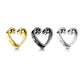 Ohrtunnel Vintage-Herz Gold Ohrpiercing Chirurgenstahl Ohrschmuck Plug 8-25mm Sattelverschluss