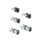 5 Paar Ohringe Eckiger Zirkonia 3mm 4mm 5mm 6mm 7mm Ohrringe Ohrstecker Chirurgenstahl Silber Gold Schwarz