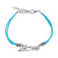 Wickelarmband Love Länge 240mm Breite 1,51mm verstellbar Karabinerverschluss Kunstleder Edelstahl Seil Unisex