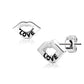 1 Paar Ohrringe Set Stecker Edelstahl Chirurgenstahl Lippen Love Liebe silber roségold gold