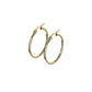 1 Paar Damen CREOLEN Ohrringe Ohrstecker Chirurgenstahl Gold 10 15 20 25 30 35 40 45 50 55 60 65 70 75 mm
