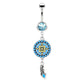 Bauchnabelpiercing AZTEKEN-Design Nabelpiercing Chirurgenstahl Bananabell Gold Silber viele Farben Stab 1,6/10mm