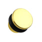 Ohrplug Flat TOP Ohrpiercing Ohrschmuck Chirurgenstahl Tunnel Sattelverschluss Single Flair Schwarz Gold Regenbogen 1,6-8mm