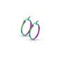 1 Paar Damen CREOLEN Ohrringe Ohrstecker Chirurgenstahl Regenbogen 10 15 20 25 30 35 40 45 50 55 60 65 70 75 mm