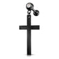 1 Knorpel Ohrstecker Kreuz-Anhänger Zirkonia Cartilage Labret Piercings Tragus Gold Silber Schwarz Edelstahl Schraubverschluss