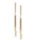 1 Paar Damen Ohrringe Durchzieher Ketten-Anhänger Wort LOVE Ohrringe Ohrstecker Chirurgenstahl Gold Roségold Silber