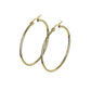 1 Paar Damen CREOLEN Ohrringe Ohrstecker Chirurgenstahl Gold 10 15 20 25 30 35 40 45 50 55 60 65 70 75 mm