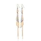 1 Paar Damen Ohrringe 2 Große Glitzer-Dreiecke Ketten Anhänger e Ohrstecker Chirurgenstahl Gold Roségold Silber Länge 103,2mm