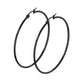 1 Paar Damen CREOLEN Ohrringe Ohrstecker Chirurgenstahl Schwarz 10 15 20 25 30 35 40 45 50 55 60 65 70 75 mm
