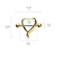 Brustwarzenpiercing Herz Brustpiercing Nippelpiercing Intimpiercing Chirurgenstahl Gold Silber Schwarz Stab 1,6/19mm