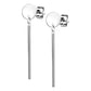 1 Paar Damen Ohrstecker Runde Platte Anhänger Balken Ohrringe Chirurgenstahl Silber Gold Roségold