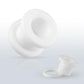 Ohrtunnel ACRYL Ohrpiercing Ohrschmuck Plug Schraubverschluss Weiß Clear Schwarz 3-19mm