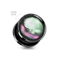 Ohrplug Bunt Schwarz Ohrpiercing Chirurgenstahl Ohrschmuck Tunnel 6-16mm Schraubverschluss
