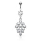 Bauchnabelpiercing Traube 1,6mm 10mm Nabelpiercing Edelstahl Chirurgenstahl Bananabell Zirkonia Silber Gold Roségold Clear