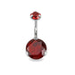 Bauchnabelpiercing GROSSER ZIRKONIA 1,6mm 10mm Nabelpiercing Chirurgenstahl Banabell viele Farben