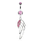 Bauchnabelpiercing 1,6mm 10mm Fantasy Charm Nabelpiercing Edelstahl Chirurgenstahl Bananabell Zirkonia Silber Gold Roségold