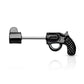 Brustwarzenpiercing Revolver Pistole Brustpiercing Nippelpiercing Chirurgenstahl Gold Schwarz Silber Stab 1,6/12mm